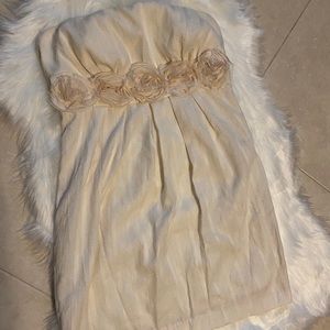 Papaya Mini Dress with Floral Waist Size Medium